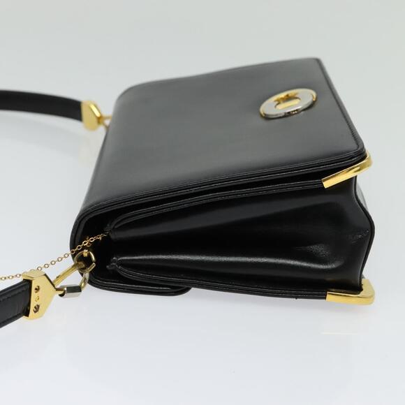 DIOR Shoulder Bag Leather Black Gold - Picture 4 of 14